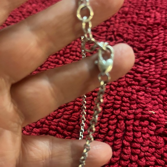 Brighton Ball and Chain Lariat 24in Silver Necklace. Classic - Picture 5 of 5